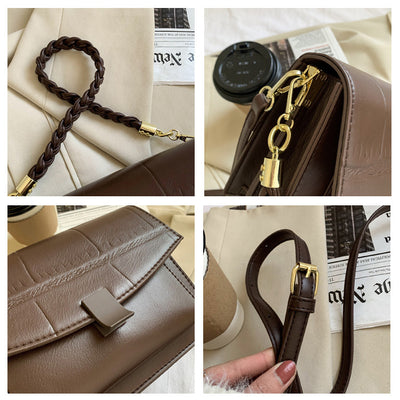 Bolso Bandolera Cuadrado Piedra con Patrón Geométrico - Image 15