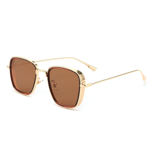 Gafas de Sol Cuadradas Irregulares con Marco Grueso - Tendencia Net Red