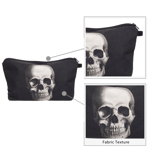 Bolsa Cosmética con Impresión 3D de Calavera en Poliéster - Image 10