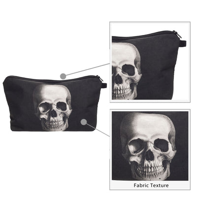 Bolsa Cosmética con Impresión 3D de Calavera en Poliéster - Image 4
