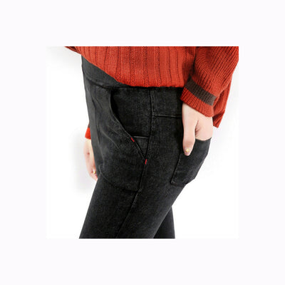 Pantalones Lápiz Elásticos Efecto Lavado para Mujer - Image 6