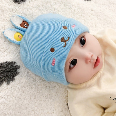 Gorro Tejido Infantil con Orejas de Conejo - Image 4