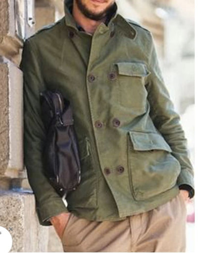 Chaqueta Casual con Cuello de Pie y Bolsillo para Hombre - Image 2
