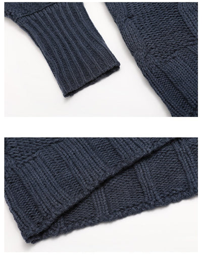 Suéter Cuello Alto Holgado con Mangas Murciélago para Mujer - Image 9