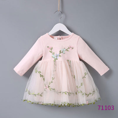 Vestidos Princesa de Manga Larga para Niñas - Diseño Elegante y Cómodo