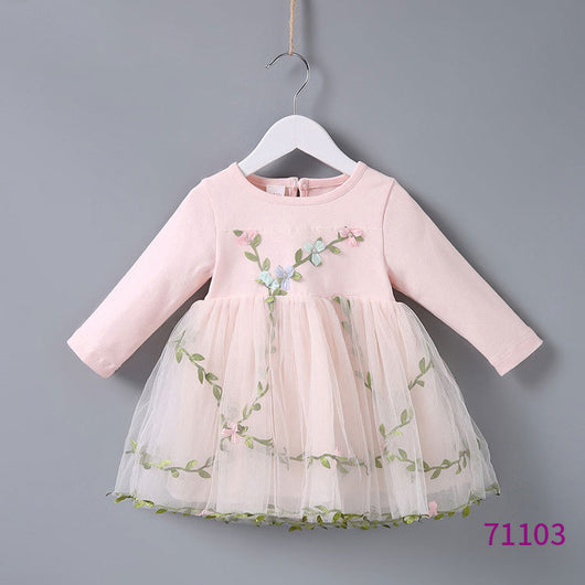 Vestidos Princesa de Manga Larga para Niñas - Diseño Elegante y Cómodo