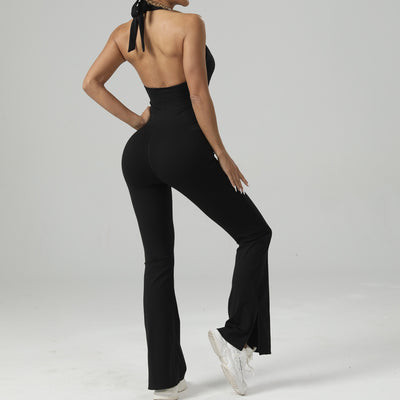 Jumpsuit de Yoga Entallado con Bota Acampanada para Mujer - Image 18