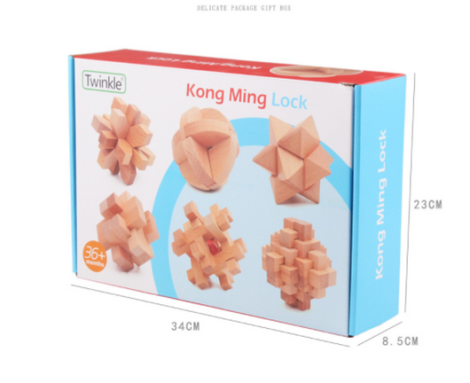 Puzzle 3D Luban de Madera - Juego Educativo de Desbloqueo - Image 15
