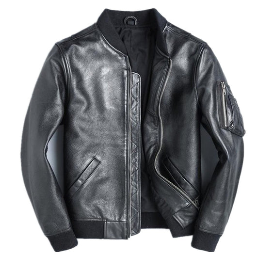 Uniforme de Béisbol Corto en Cuero Negro para Hombre - Image 6