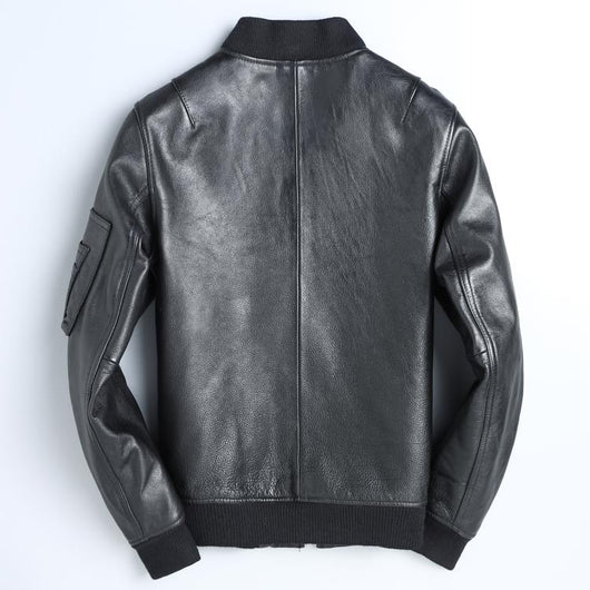 Uniforme de Béisbol Corto en Cuero Negro para Hombre - Image 4