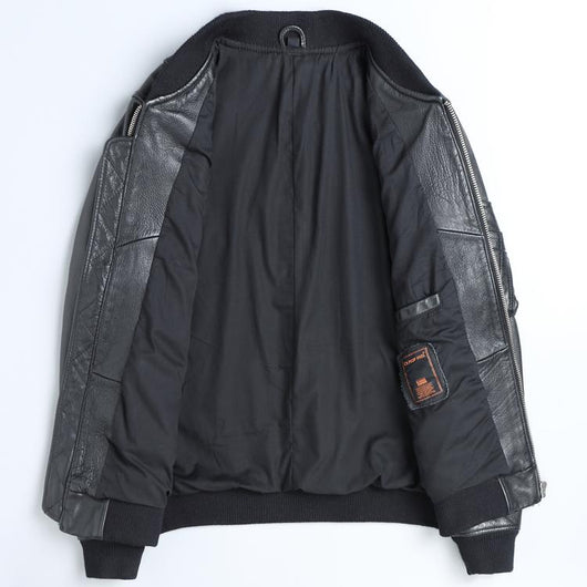 Uniforme de Béisbol Corto en Cuero Negro para Hombre - Image 5