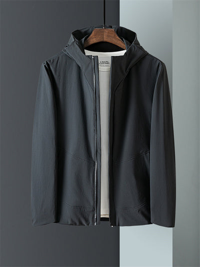 Chaqueta con Capucha Hombre Casual Ejecutivo Primavera Otoño - Image 9