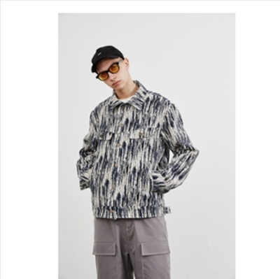 Chaqueta Denim Oversize con Efecto Lavado y Estampado Copo de Nieve - Image 6