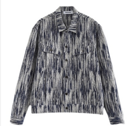 Chaqueta Denim Oversize con Efecto Lavado y Estampado Copo de Nieve - Image 8