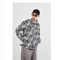 Chaqueta Denim Oversize con Efecto Lavado y Estampado Copo de Nieve