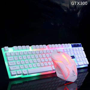 Kit Gamer Limei GTX300 - Teclado y Ratón USB con Retroiluminación RGB