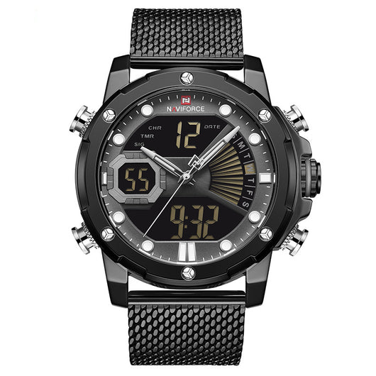 Reloj Deportivo Multifunción Dual Display Resistente al Agua para Hombre