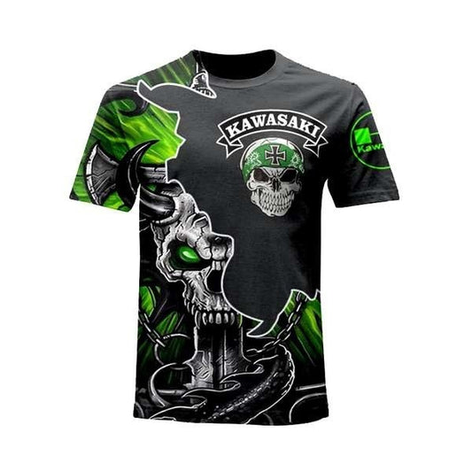 Camiseta de Motociclismo Deportiva Manga Corta con Estampado Digital - Image 2
