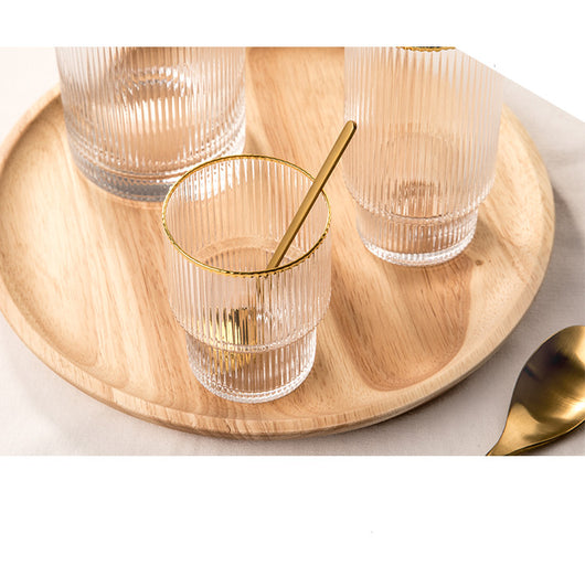 Vaso de Cristal Transparente Lujo con Patrón Phnom Penh Vertical - Image 15