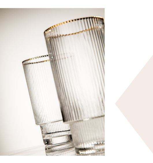 Vaso de Cristal Transparente Lujo con Patrón Phnom Penh Vertical - Image 20