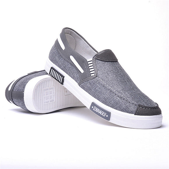 Zapatos Casuales de Lona Transpirable Resistentes al Desgaste para Hombre