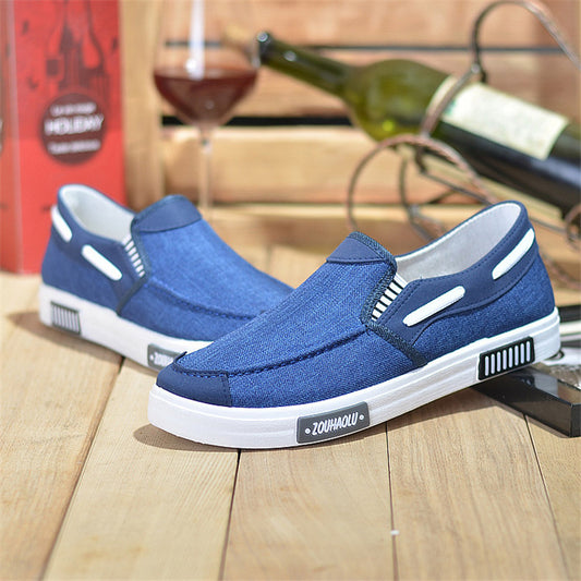 Zapatos Casuales de Lona Transpirable Resistentes al Desgaste para Hombre