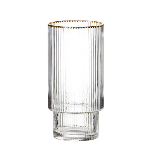 Vaso de Cristal Transparente Lujo con Patrón Phnom Penh Vertical - Image 5