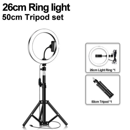 Trípode de Piso Portátil con Luz LED Compatible con Apple - Image 9
