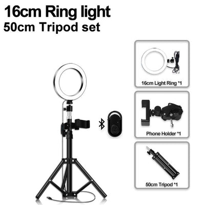 Trípode de Piso Portátil con Luz LED Compatible con Apple - Image 10