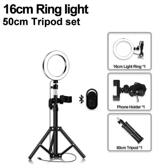 Trípode de Piso Portátil con Luz LED Compatible con Apple - Image 10