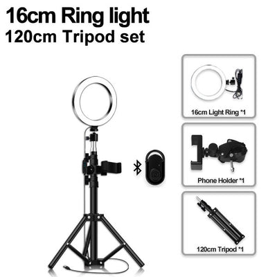 Trípode de Piso Portátil con Luz LED Compatible con Apple - Image 4