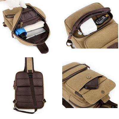 Mochila Bandolera Compacta para Hombre - Bolsa de Pecho Outdoor - Image 10