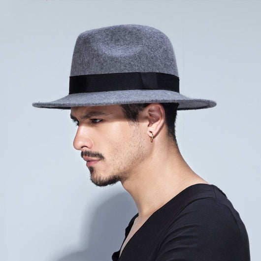 Sombrero de Fieltro Lana Hombre Estilo Británico Jazz - Image 7