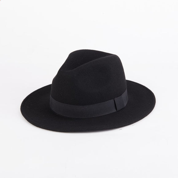 Sombrero de Fieltro Lana Hombre Estilo Británico Jazz