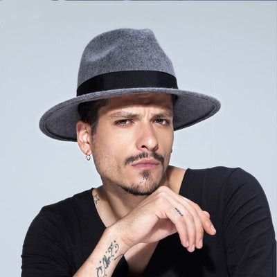 Sombrero de Fieltro Lana Hombre Estilo Británico Jazz - Image 5