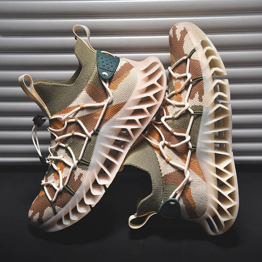 Tenis de Cuero para Hombre con Amortiguación de Impacto y Diseño Ligero - Image 8