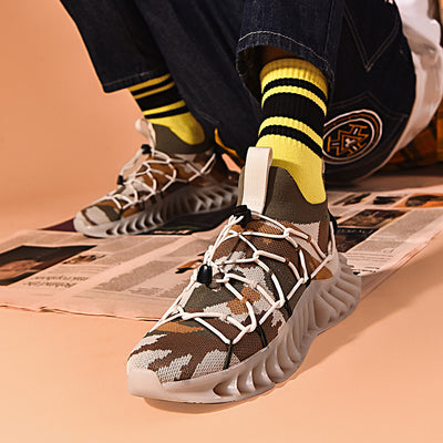 Tenis de Cuero para Hombre con Amortiguación de Impacto y Diseño Ligero - Image 10