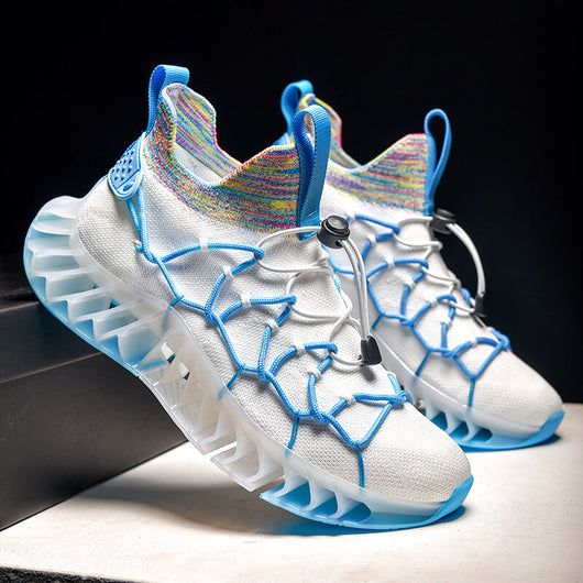 Tenis de Cuero para Hombre con Amortiguación de Impacto y Diseño Ligero - Image 13