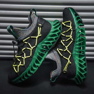 Tenis de Cuero para Hombre con Amortiguación de Impacto y Diseño Ligero - Image 3