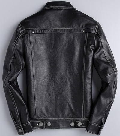 Chaqueta de Cuero y Denim Primavera Otoño - Image 9