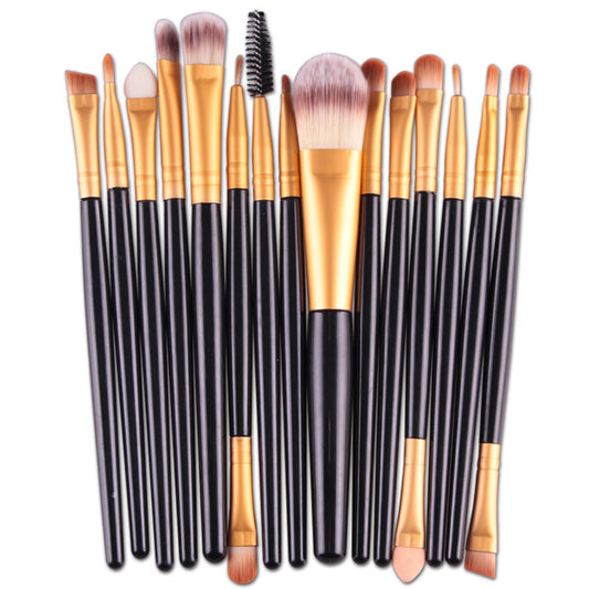 Set de 15 Brochas de Maquillaje Profesional