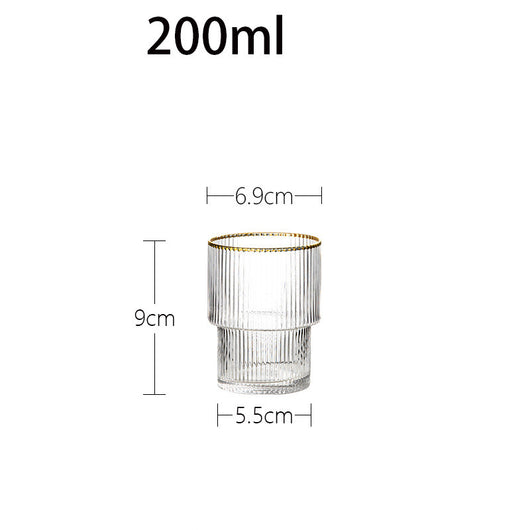 Vaso de Cristal Transparente Lujo con Patrón Phnom Penh Vertical - Image 6