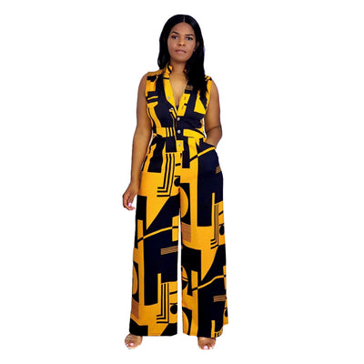 Jumpsuit Otoñal Elegante Escote V Largo - Image 7