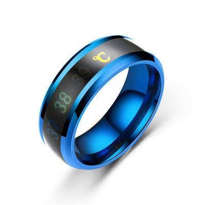 Anillo Termocromático de Acero Titanio con Diseño Creativo - Image 14