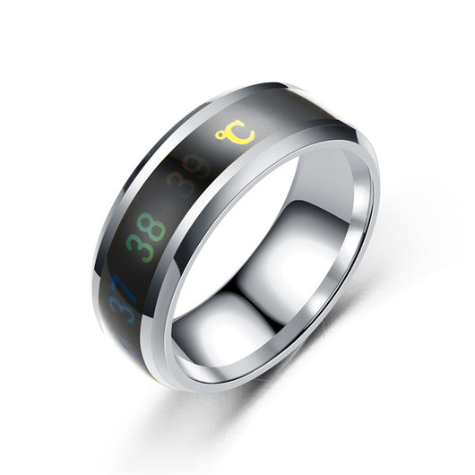 Anillo Termocromático de Acero Titanio con Diseño Creativo - Image 5
