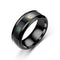Fashion Creative Titanium Steel Thermochromic Ring Negro 6