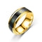Fashion Creative Titanium Steel Thermochromic Ring Dorado 6