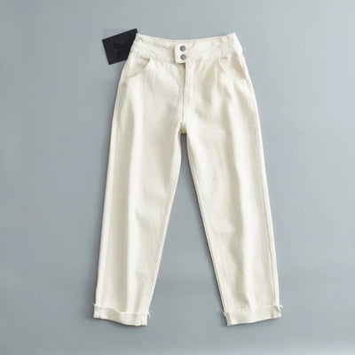 Pantalones Harem Talle Alto para Mujer con Cintura Fruncida - Image 6