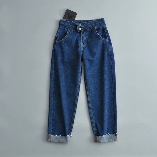 Pantalones Harem Talle Alto para Mujer con Cintura Fruncida - Image 3