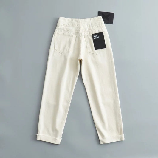 Pantalones Harem Talle Alto para Mujer con Cintura Fruncida - Image 2